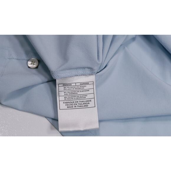 Tiger Woods Nike Golf DriFit Light Blue Performance Polo Shirt Men's Large - Picture 7 of 7